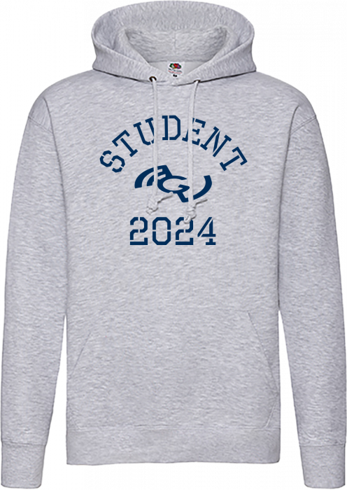 Fruit of the loom - Nærum Gymnasium Student Hoodie 2024 - Heather Grey