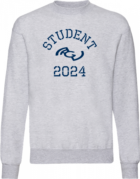 Fruit of the loom - Nærum Gymnasium Student Sweatshirt 2024 - Heather Grey