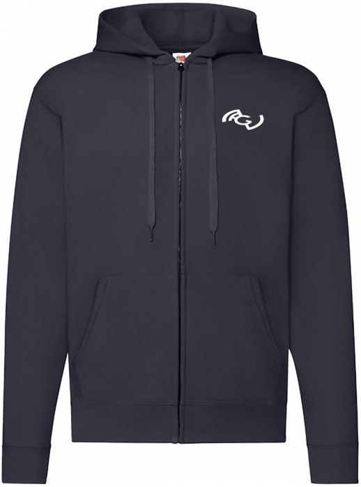 Fruit of the loom - Nærum Gymnasium Zip Hoodie - Deep Navy