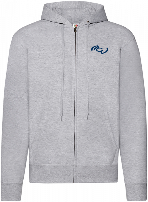 Fruit of the loom - Nærum Gymnasium Zip Hoodie - Heather Grey