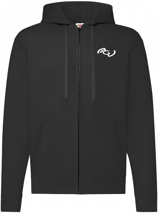 Fruit of the loom - Nærum Gymnasium Hoodie W. Zip - Svart